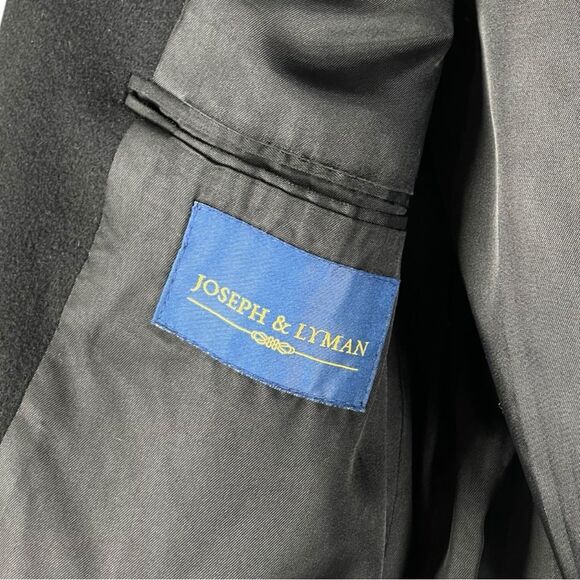 Joseph & Lyman Black 100% Cashmere Single Breasted Sport Coat Blazer Men’s 40R - Picture 4 of 9